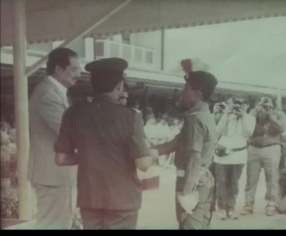 Photograph at the Royal Military College, Sungai Besi, 1986